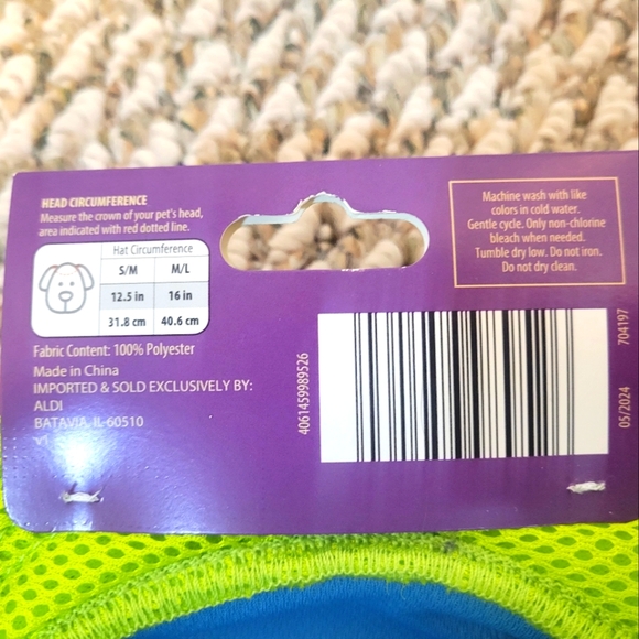 Heart to Tail Pet Hat Size S/M - Picture 4 of 6